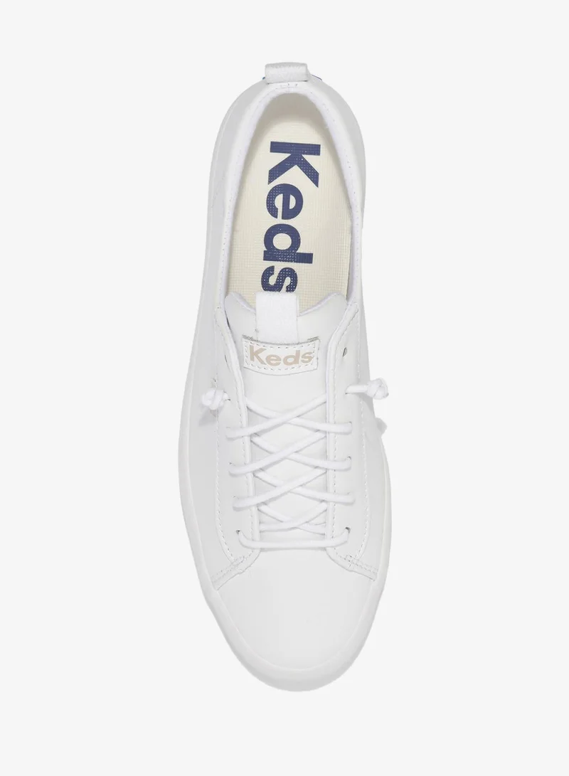 Keds white Keds Women's Kickback Leather Slip On  Casual Sneaker White for Women | Best Price UAE